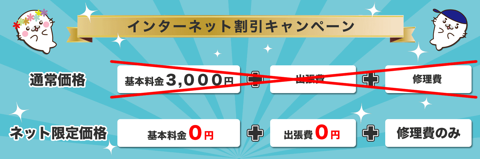 水漏れ修理が安い川西市